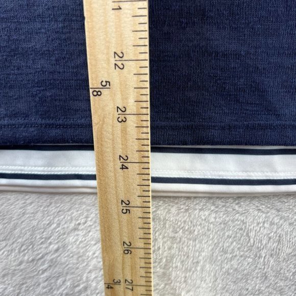 Crosby Top Womens Small Navy Blue Layered Striped Sleeveless Tank - Picture 5 of 8